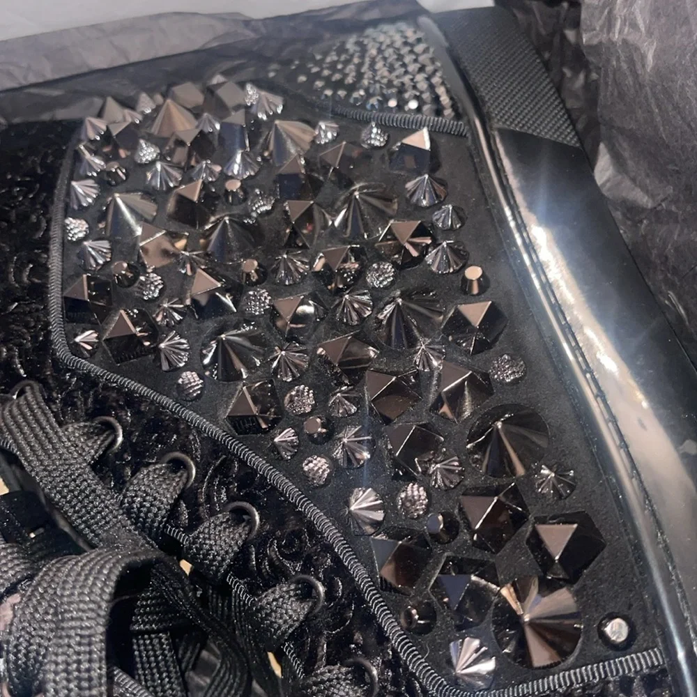 Christian Louboutin Louis Mix No Limit Flat Pat/CR Star/Velv size 40.5 eu - Picture 4 of 14